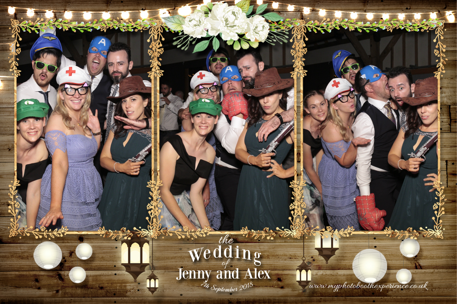 Jenny & Alex's Wedding | View more photos from the event at gallery.myphotoboothexperience.co.uk/u/MyPhotoBoothExperienceLtd/Jenny-Alexs-Wedding